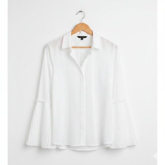 BCBGMAXAZRIA Women's Breanne Cotton Shirt M NWOT - Picture 4 of 4